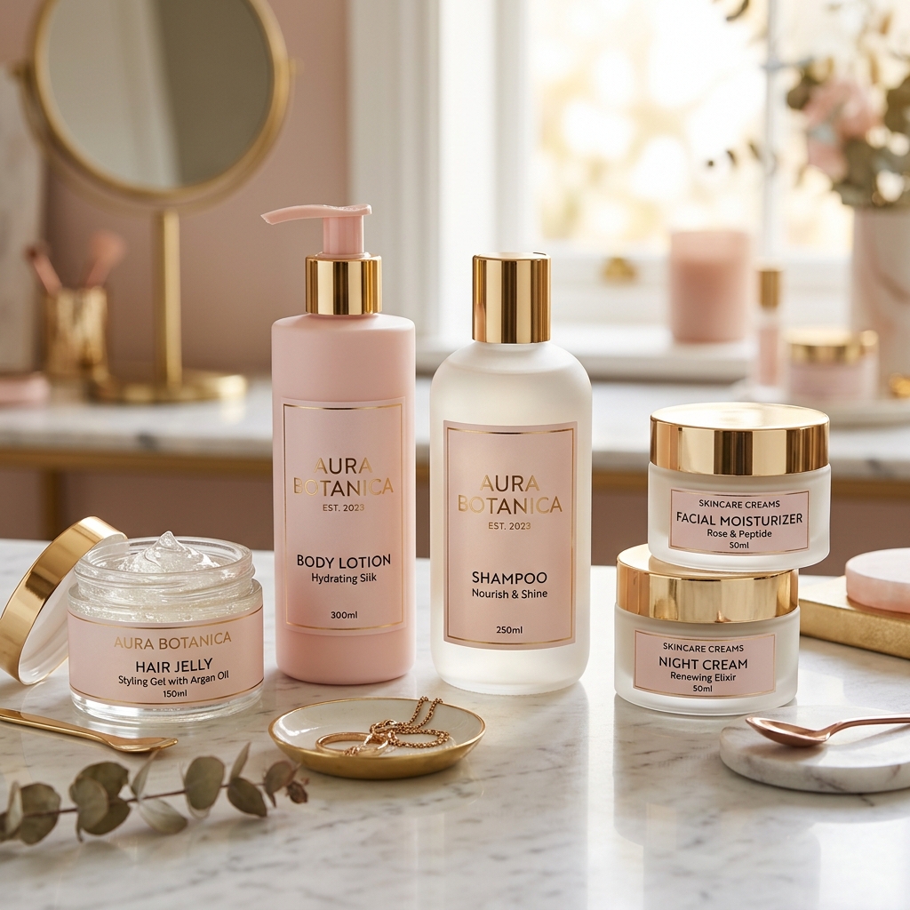 Cosmetic products like lotions and shampoos using Janjad ingredients