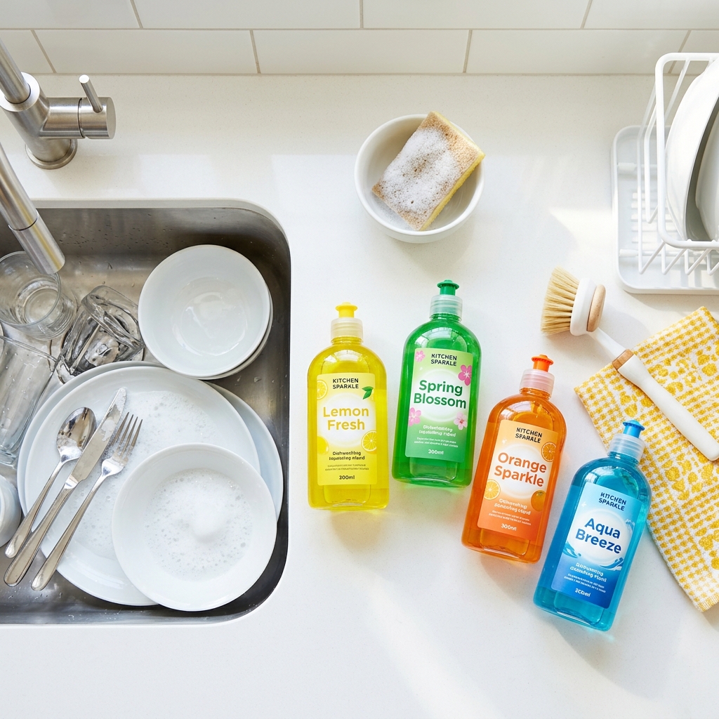 Dishwashing detergent products manufactured with Janjad raw materials