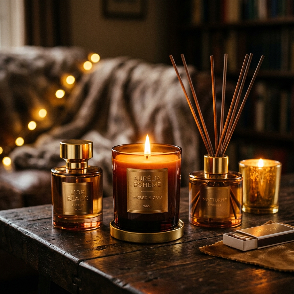 Candles, perfumes and air fresheners using Janjad fine fragrance oils