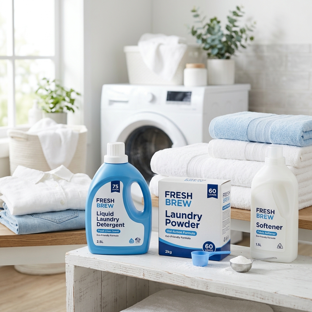 Laundry detergent products manufactured with Janjad chemicals