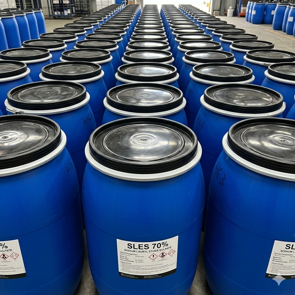 SLES 70% — Sodium Lauryl Ether Sulfate drums